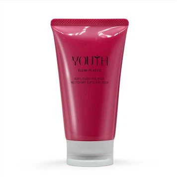 Tubo de plástico vazio com grande abertura